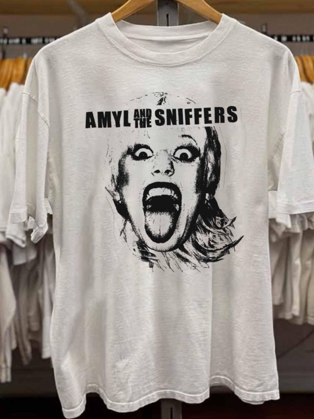 The Sniffers Short Sleeve Tee with Black Amyl and The Sniffers Graphic